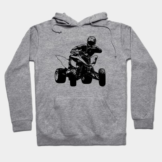 ATV Raptor Sketch Art Hoodie by KAM Std